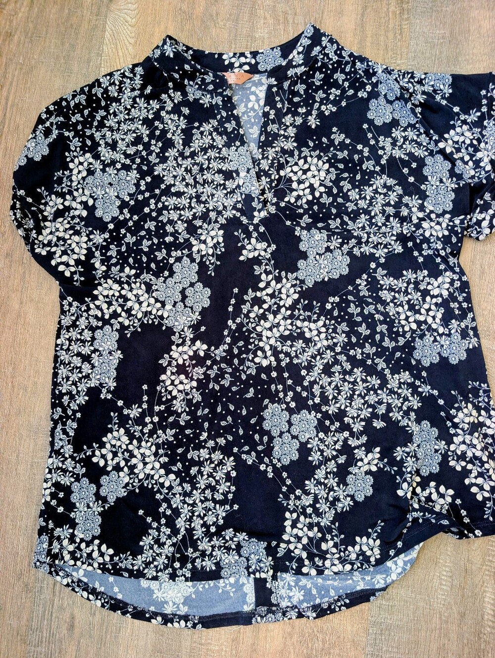Lightweight Blue Floral Top